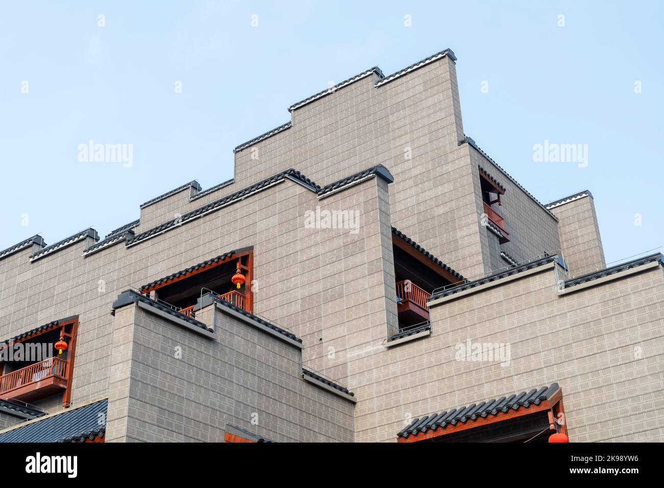 Cina Anhui Provincia Provincia Provincia stile architettonico Foto Stock