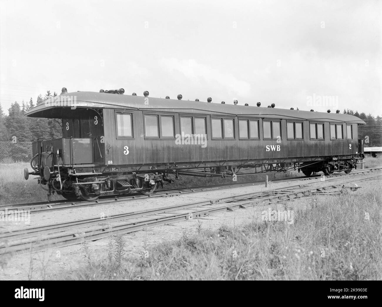 Linee ferroviarie Stoccolma-Västerås-Bergslagen, SWB BCO5 118. Foto Stock