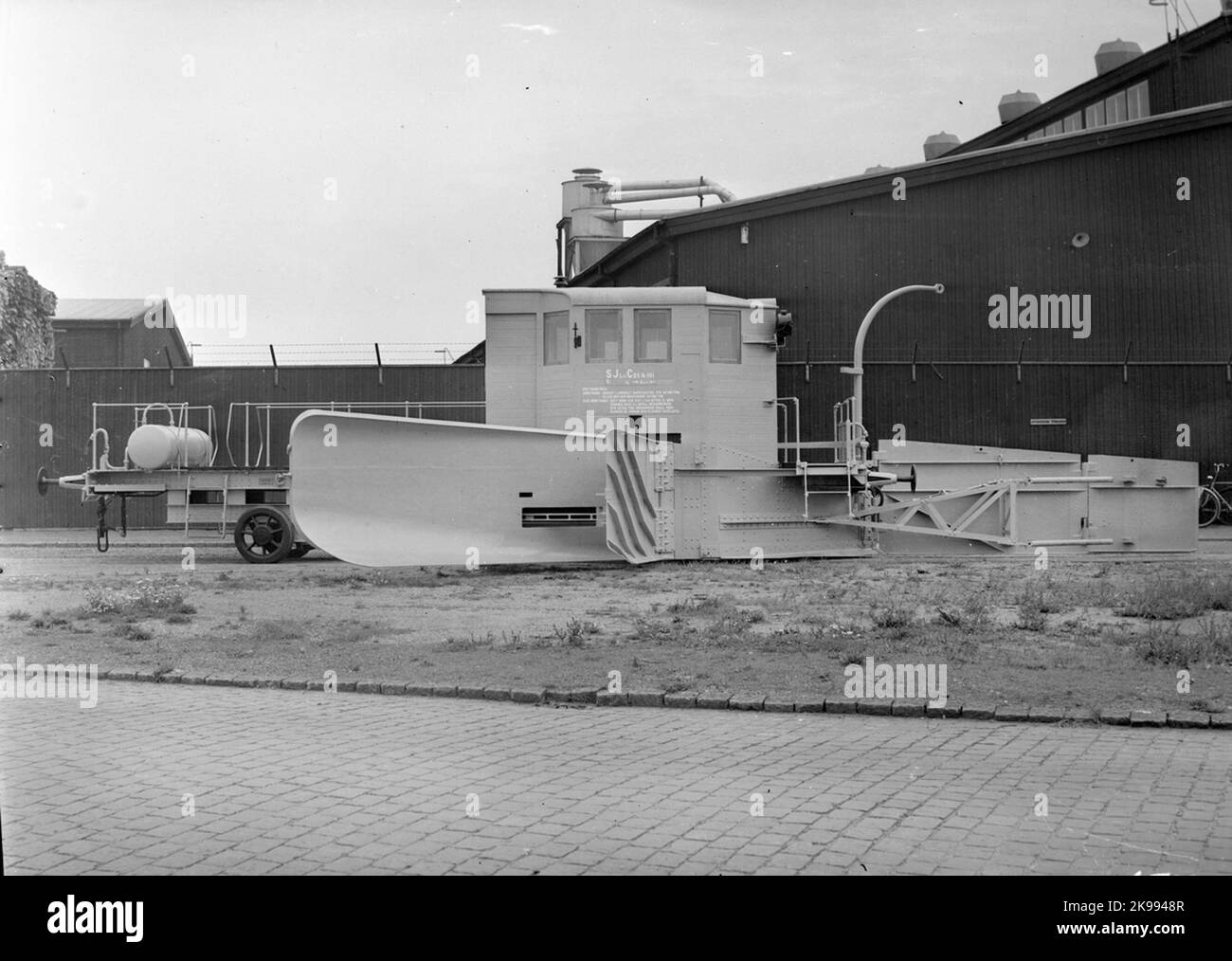 State Railways, SJ Snowplog C2S 101 Foto Stock