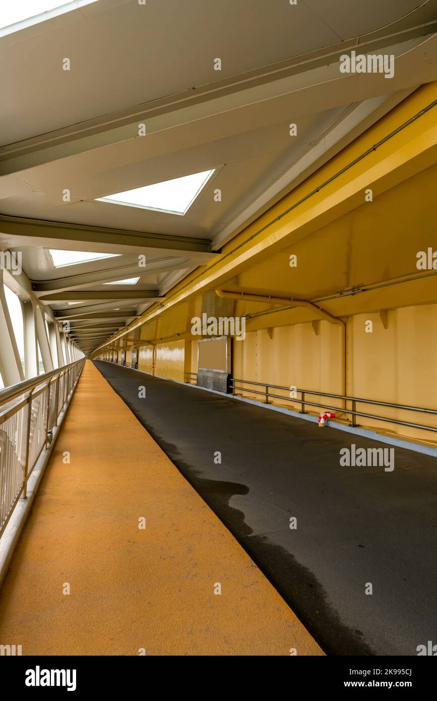 Ponte, pedoni e corsie di veicoli non motorizzati Foto Stock