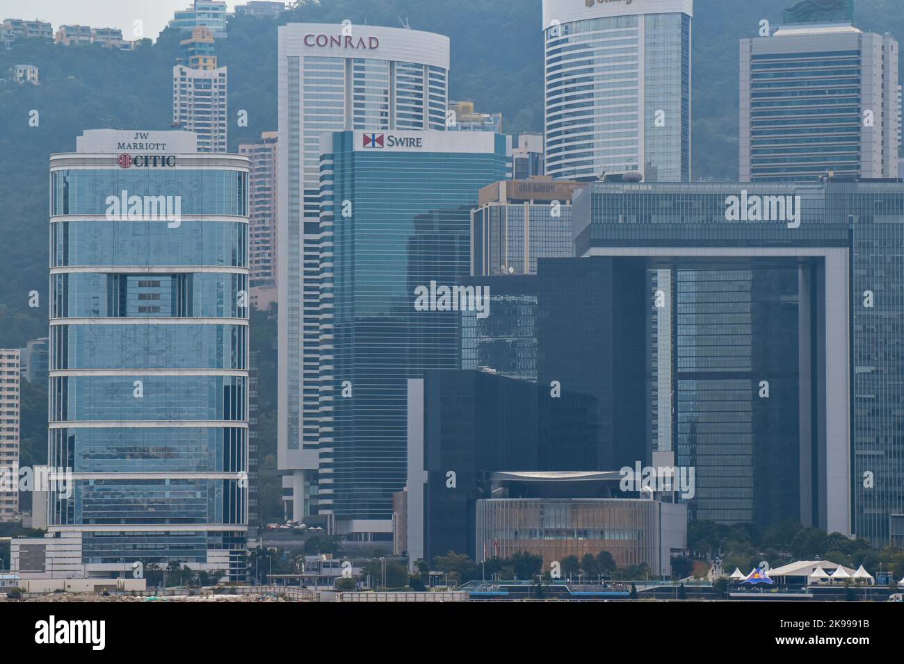 Hong Kong grattacieli Foto Stock