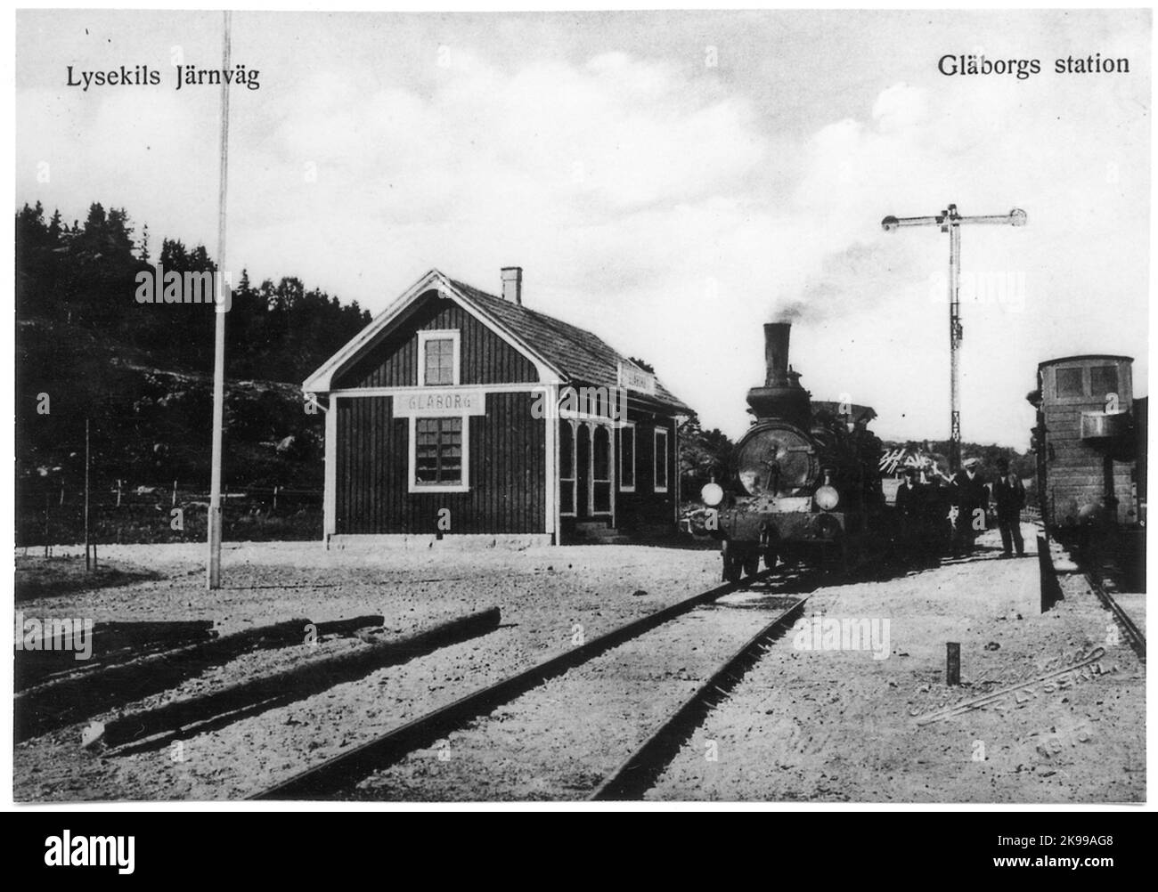 Stazione di Gläborg. Foto Stock