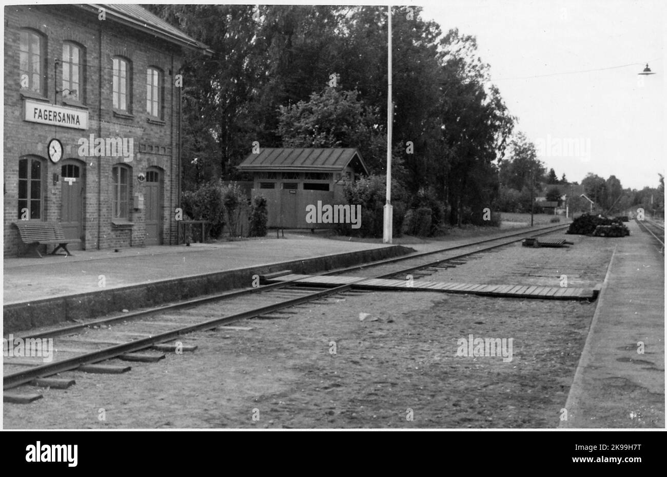 Stazione di Fagersanna. Foto Stock