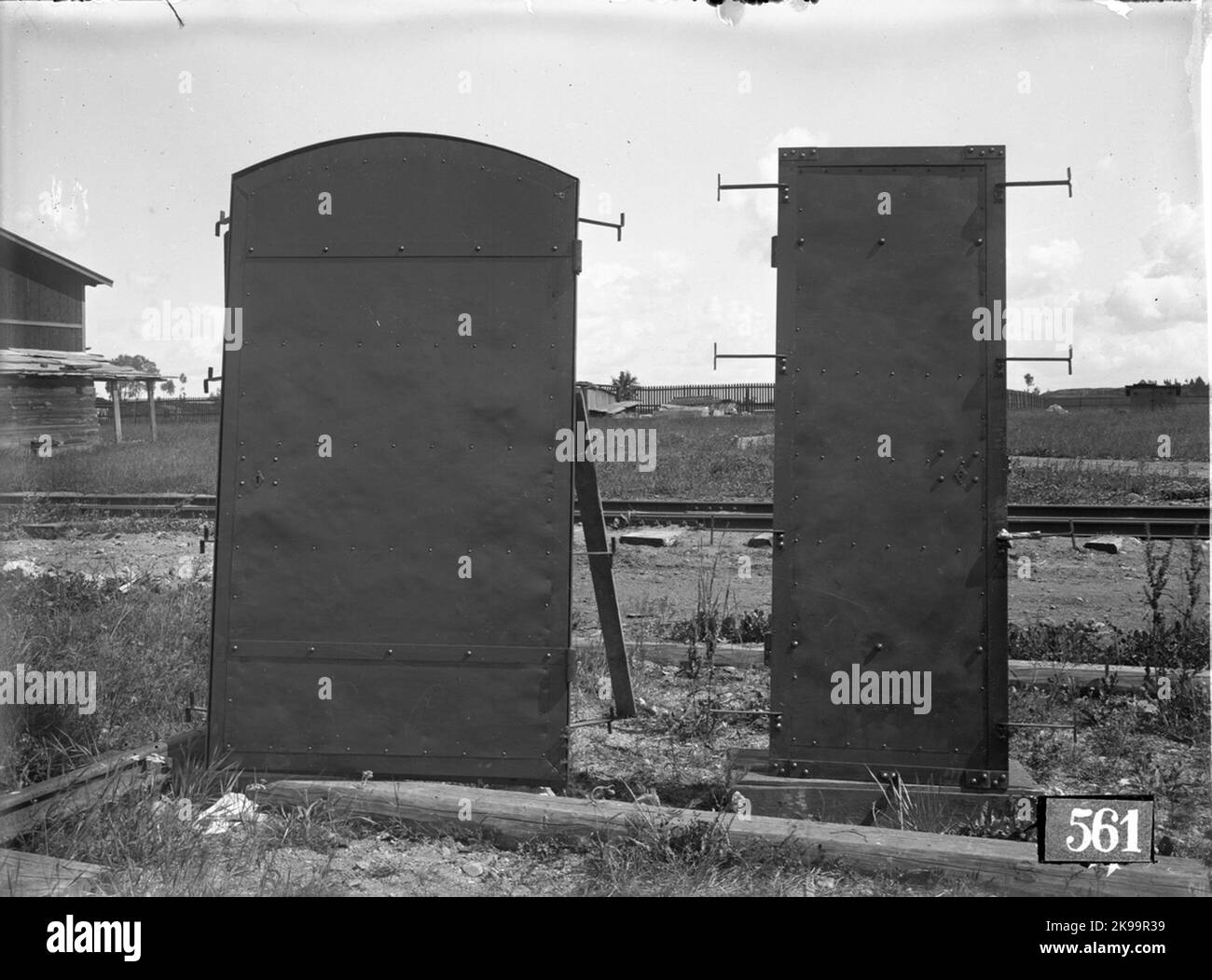Porte di ferro Foto Stock
