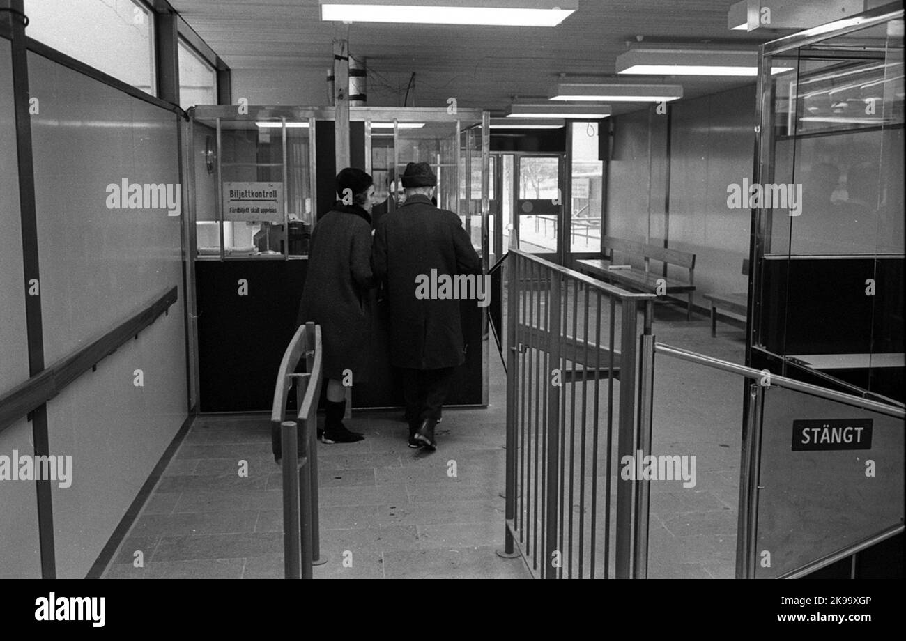 Stockholm Local Traffic, SL, blocco biglietti sul Rotebro - rotta Märsta - Foto Stock