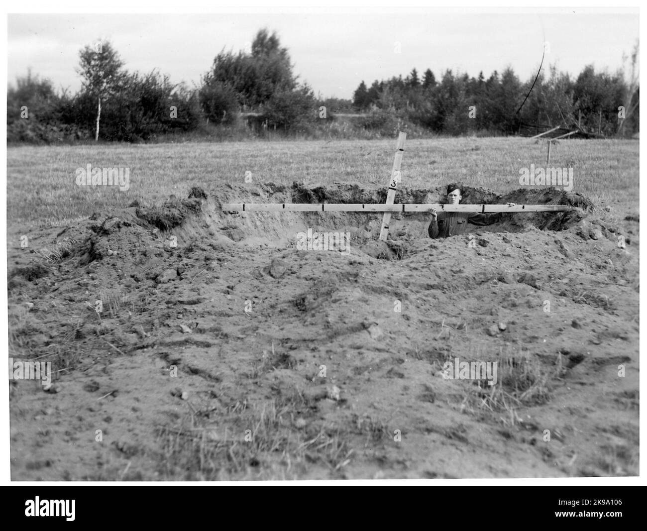 Misurazione degli effetti dopo esercizi di arresto anomalo. Foto Stock