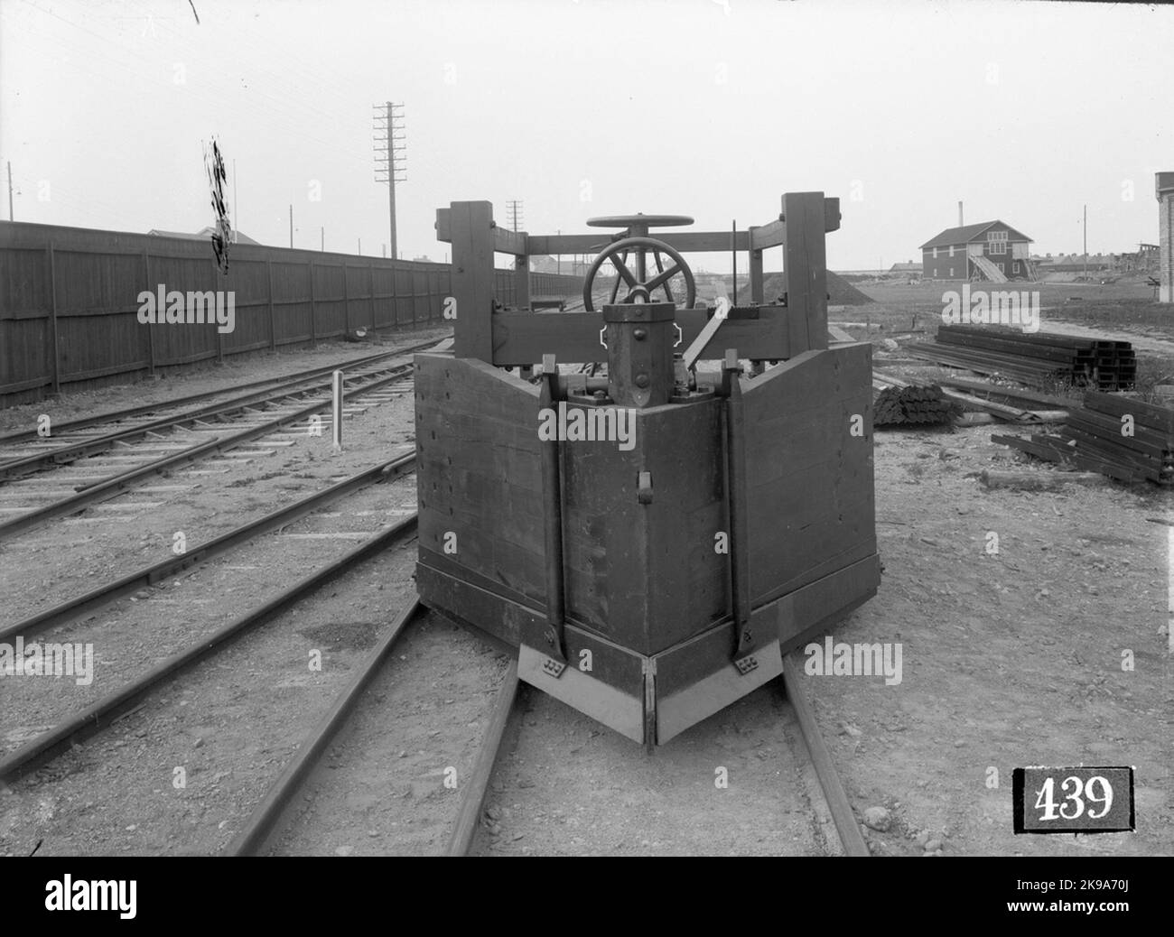 Norsholm - Västervik - Ferrovie Hultsfred, NVHJ Vingplog. Aktiebolaget Svenska Railway Workshops, ASJ. Foto Stock
