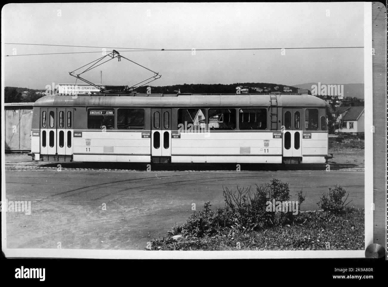Trondheim Sporvei, TS Tram 11 immagine di consegna. Foto Stock