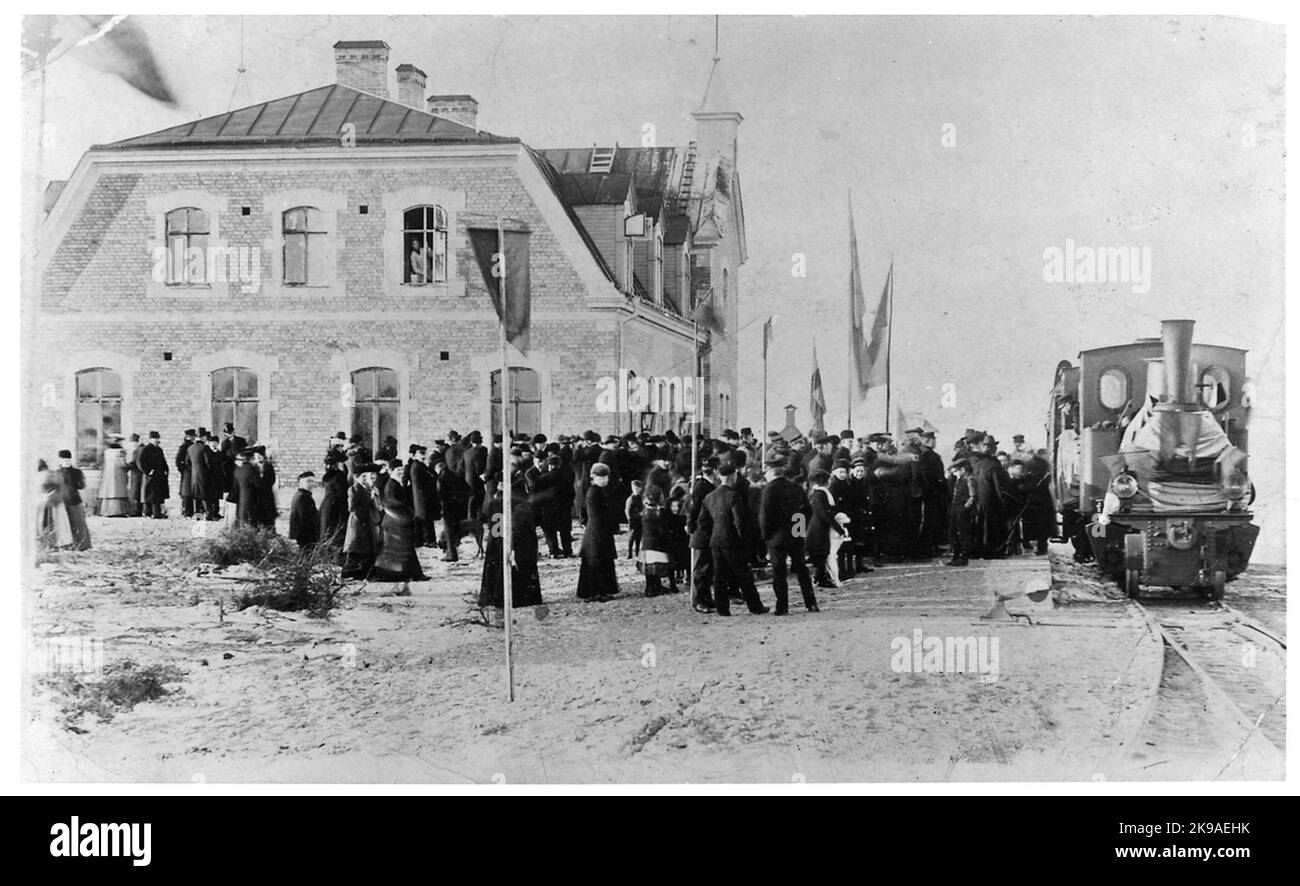 Borgholm - Ferrovia Böda, BBJ Lok 1 'Borgholm'. Foto Stock
