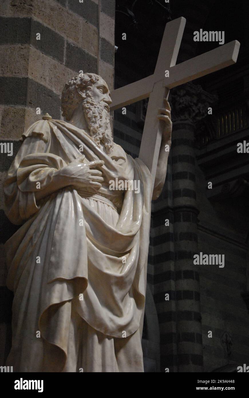 Duomo di Orvieto, Statua Foto Stock