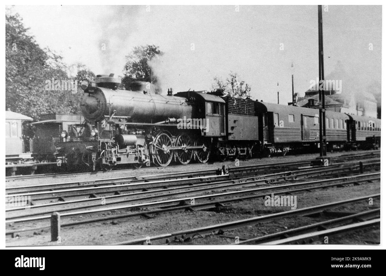 The state Railways, SJ A5 1546. L'azienda di origine era Sävsjöström Nässjö Railways, Sänj H4 107. Locomotiva a vapore con combustione a legna. Foto Stock
