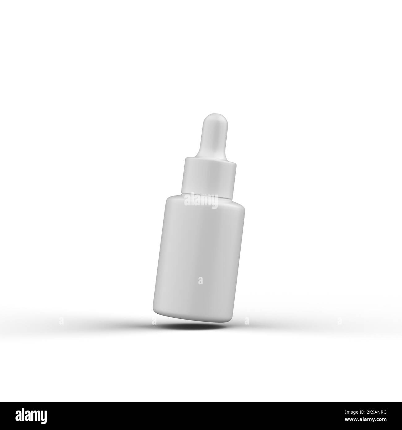 Goccia di plastica opaca rendering 3D Foto Stock