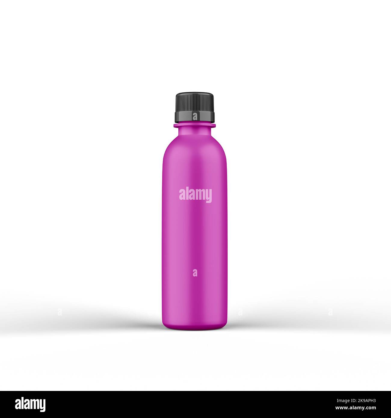 Flacone di plastica opaca rendering 3D Foto Stock