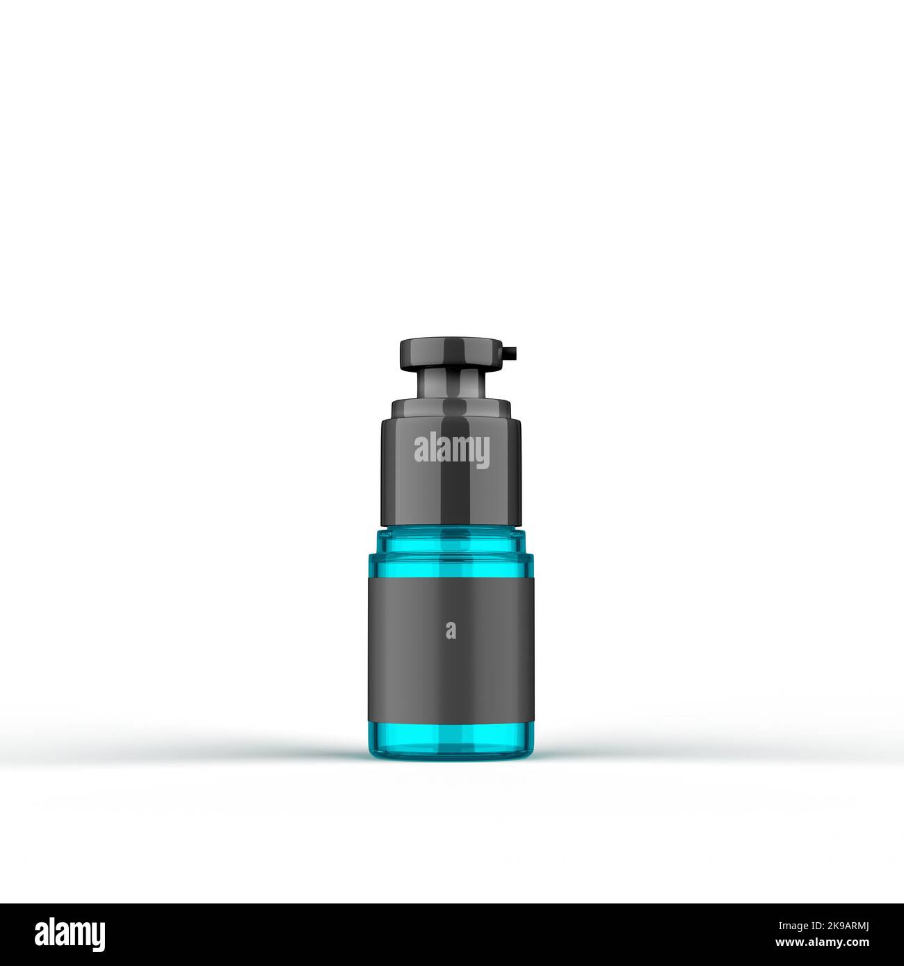 Flacone cosmetico in vetro rendering 3D Foto Stock