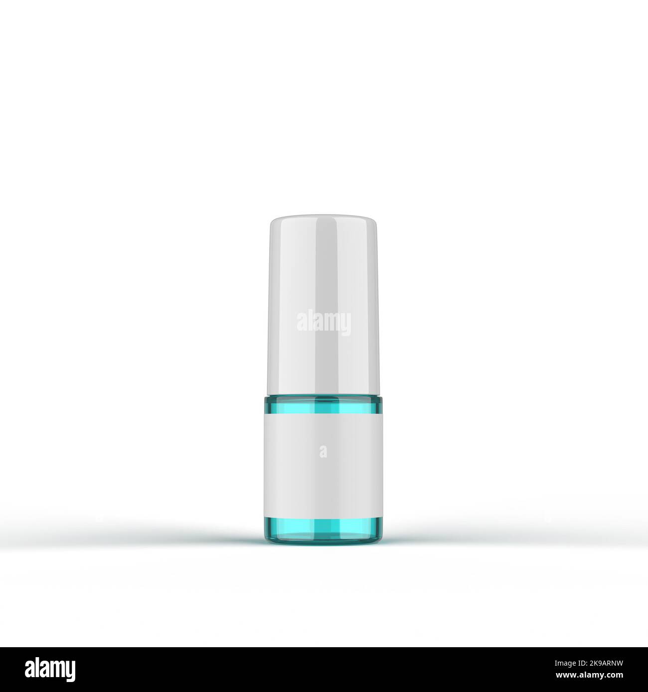 Flacone cosmetico in vetro rendering 3D Foto Stock