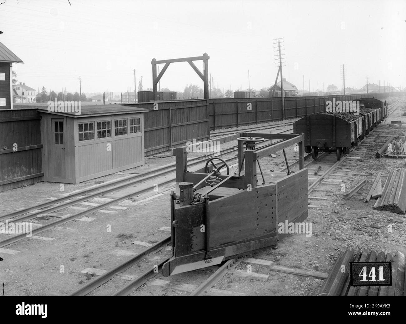 Norsholm - Västervik - Ferrovie Hultsfred, NVHJ Vingplog. Aktiebolaget Svenska Railway Workshops, ASJ. Foto Stock