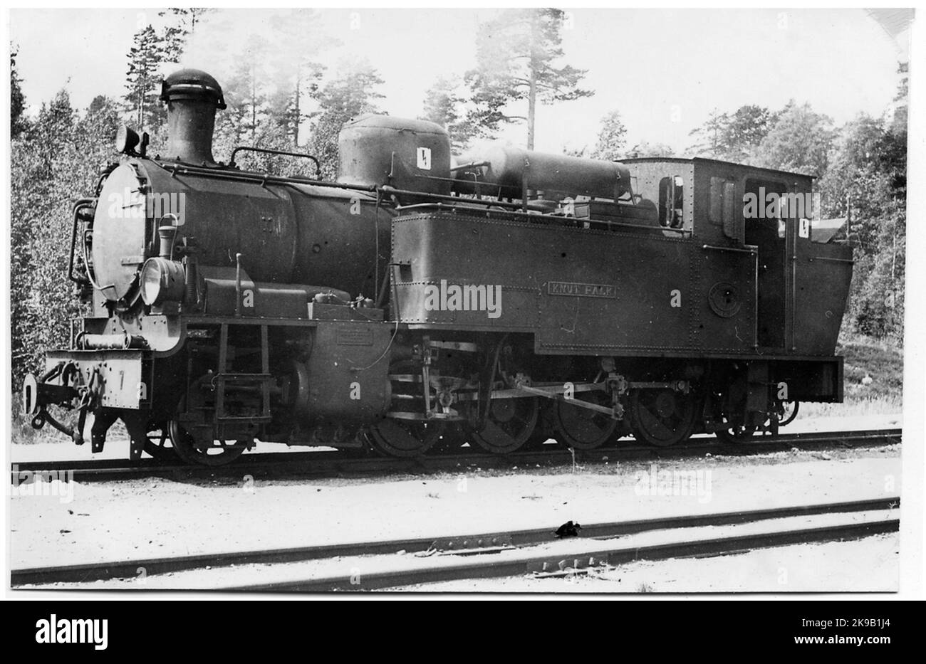 Sävsnäs Railway, SVJ Lok 7 'Knut Falk'. Foto Stock