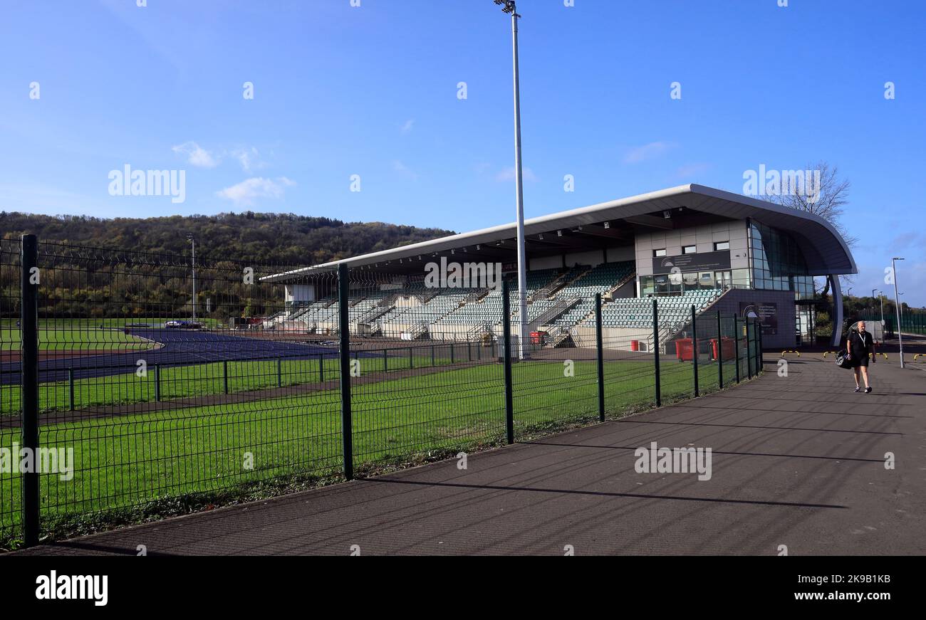 Cardiff International Sports Campus. Leckwith Athletic Stadium, Cardiff. Autunno 2022. Ottobre Foto Stock