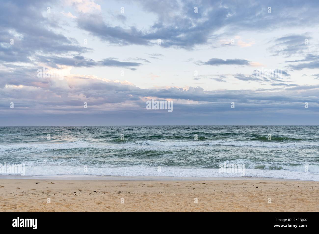 Spiaggia e oceano a Montauk, NY Foto Stock