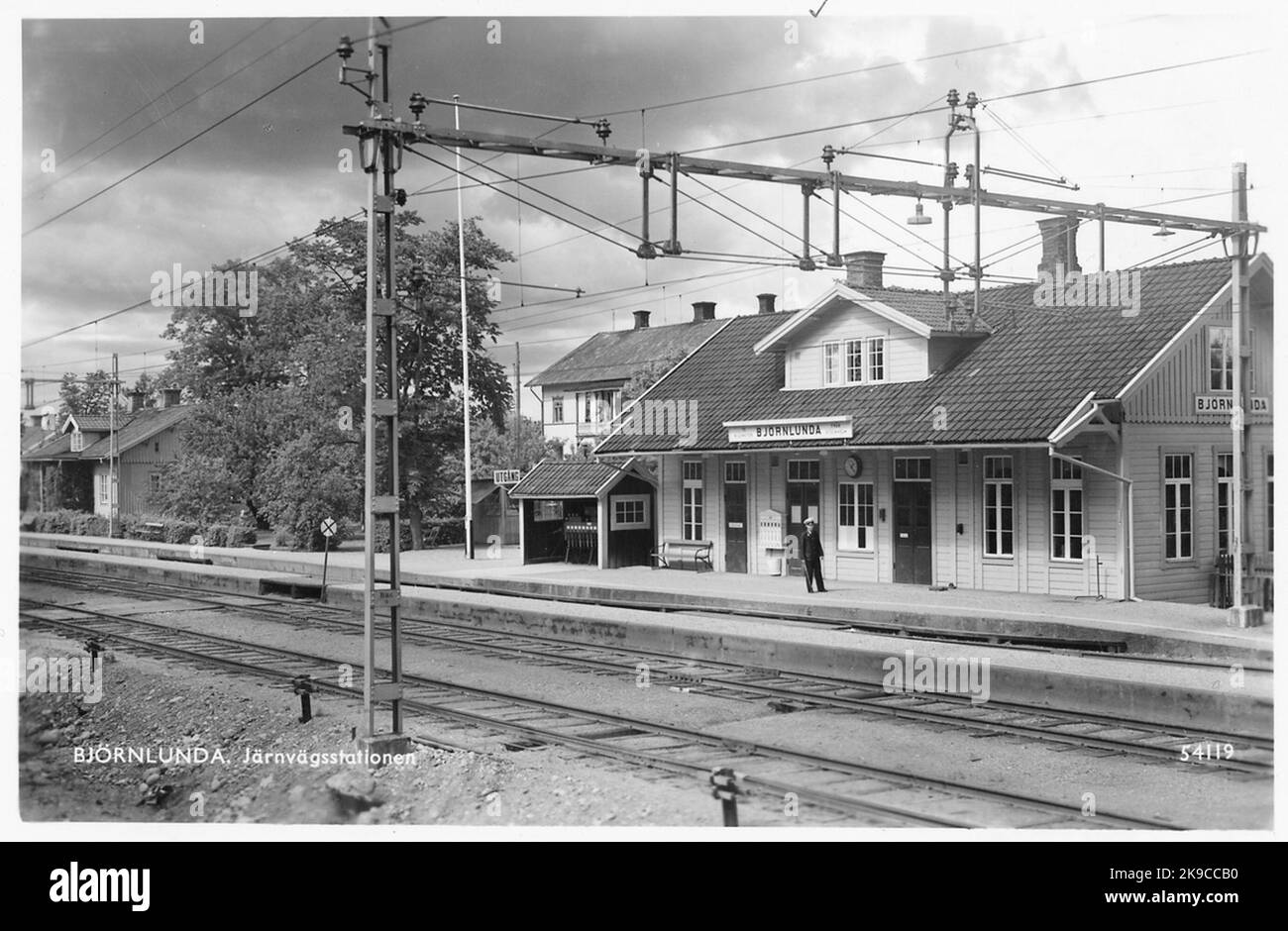 Stazione casa dal 1861. Björnlunda Foto Stock