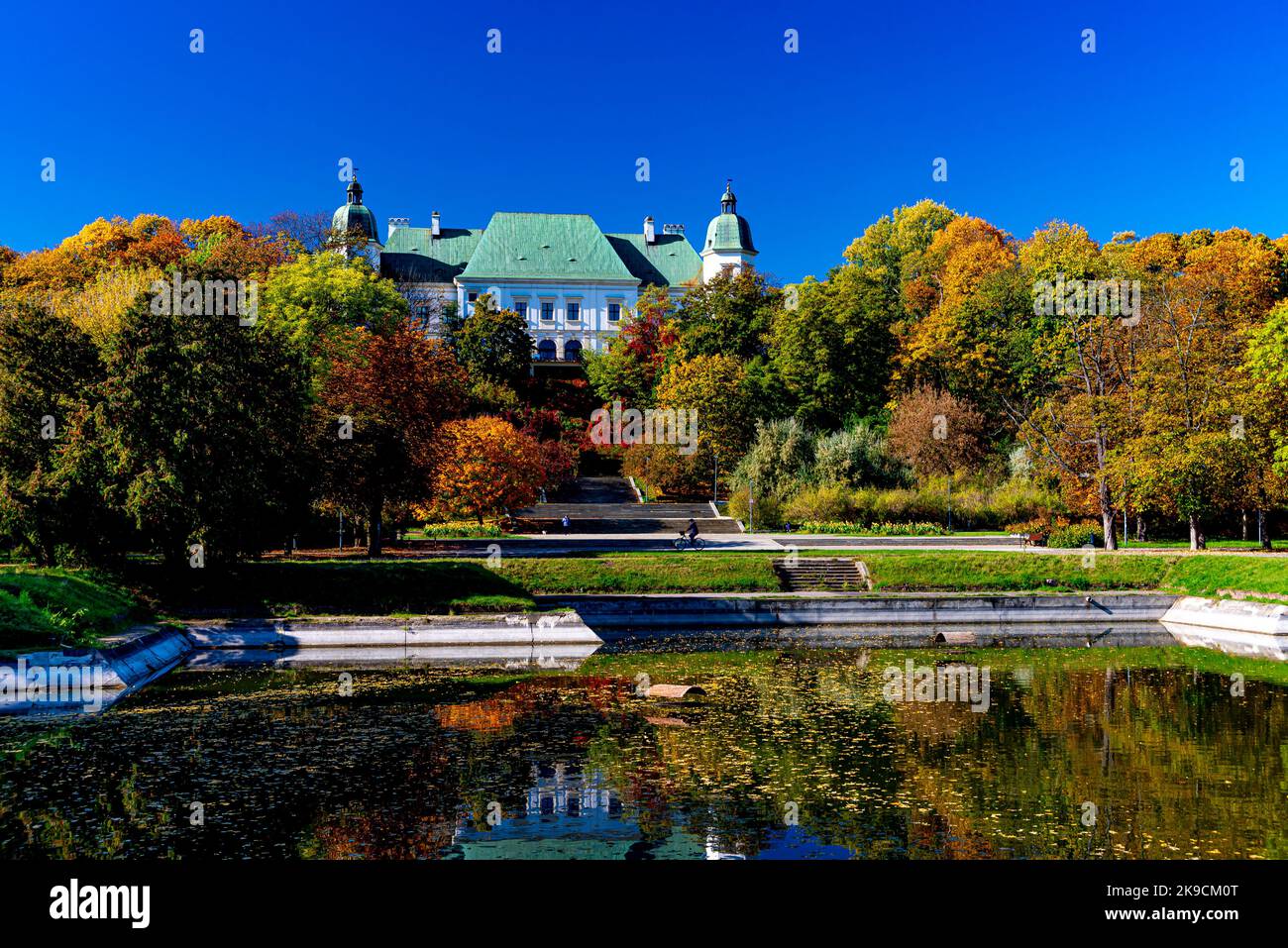 Warszawa , Widok na Zamek Ujazdowski. Fot.Wojciech Fondalinski Foto Stock