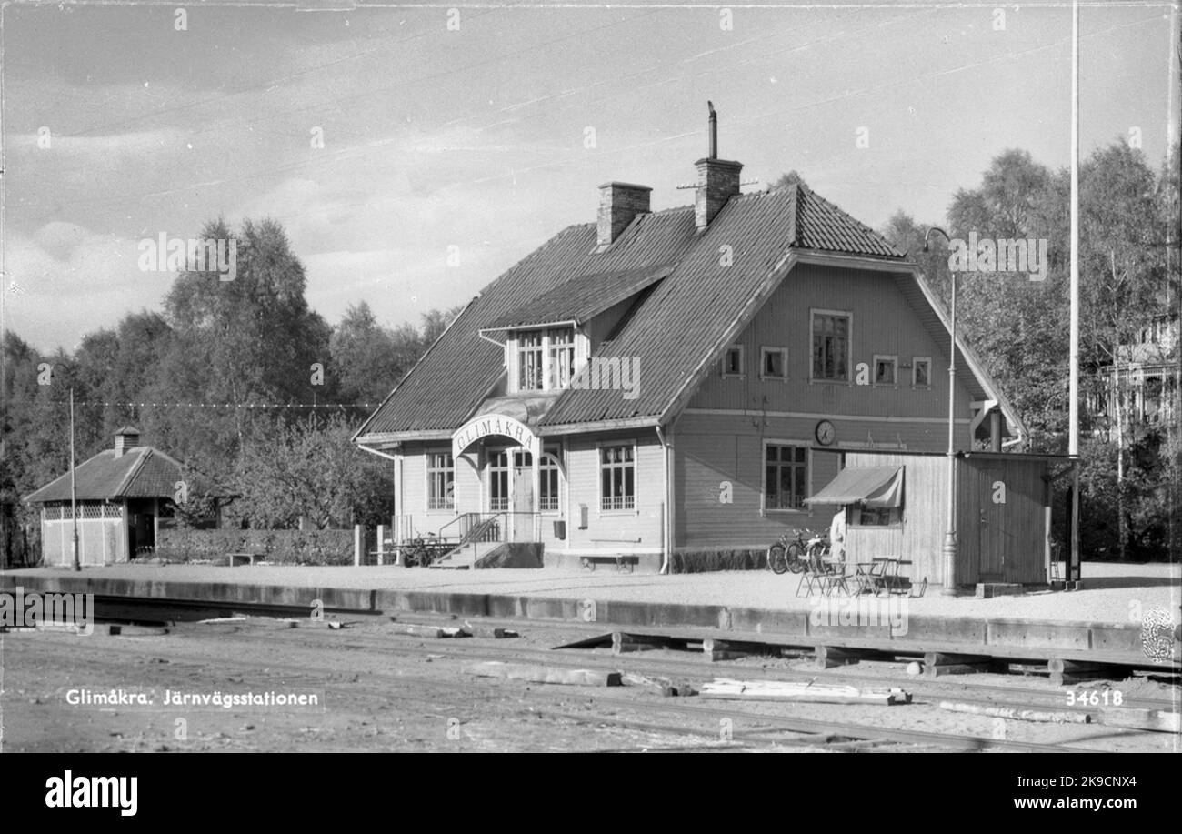 Stazione di Glimåkra. Foto Stock