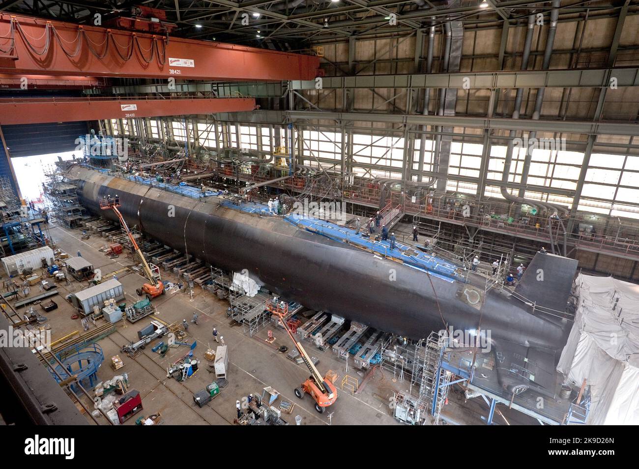 L'unità di precommissioning (PCU) Minnesota (SSN 783), sottomarina di classe Virginia, è in costruzione presso la Newport News Shipbuilding. US Navy USS Minnesota (SSN-783) è un sottomarino ad attacco rapido alimentato da energia nucleare Foto Stock