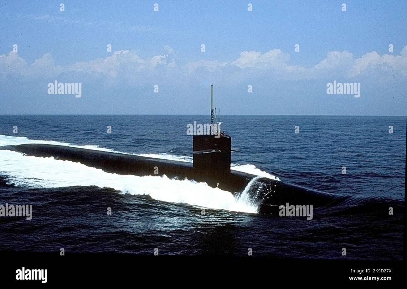 La USS Pennsylvania (SSBN-735) è un sottomarino missilistico balistico della marina statunitense Foto Stock