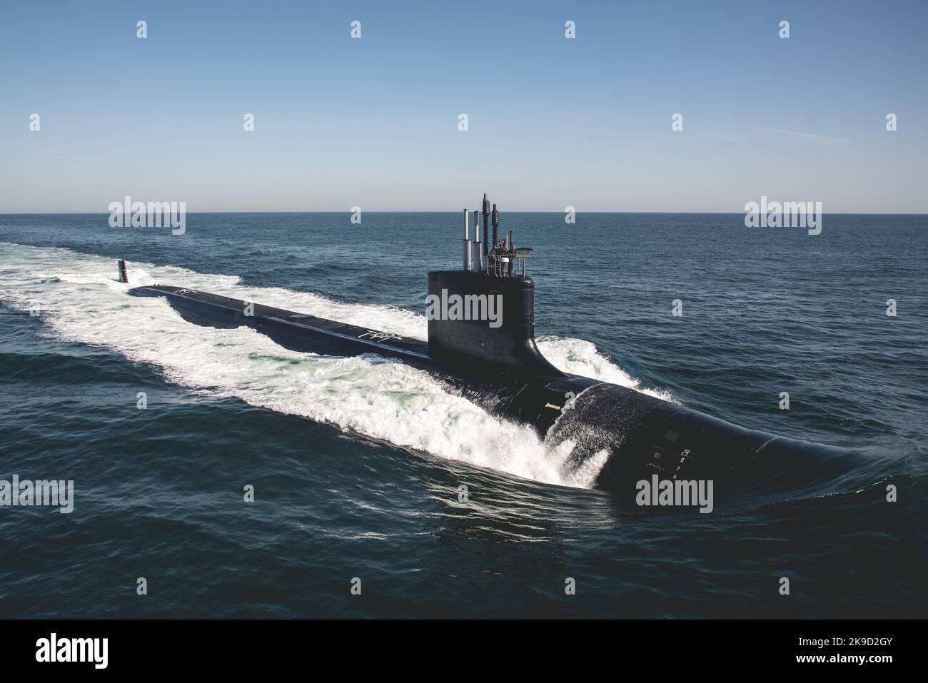 Il sottomarino di attacco di classe Virginia USS Delaware (SSN 791) U.S. Navy Foto Stock