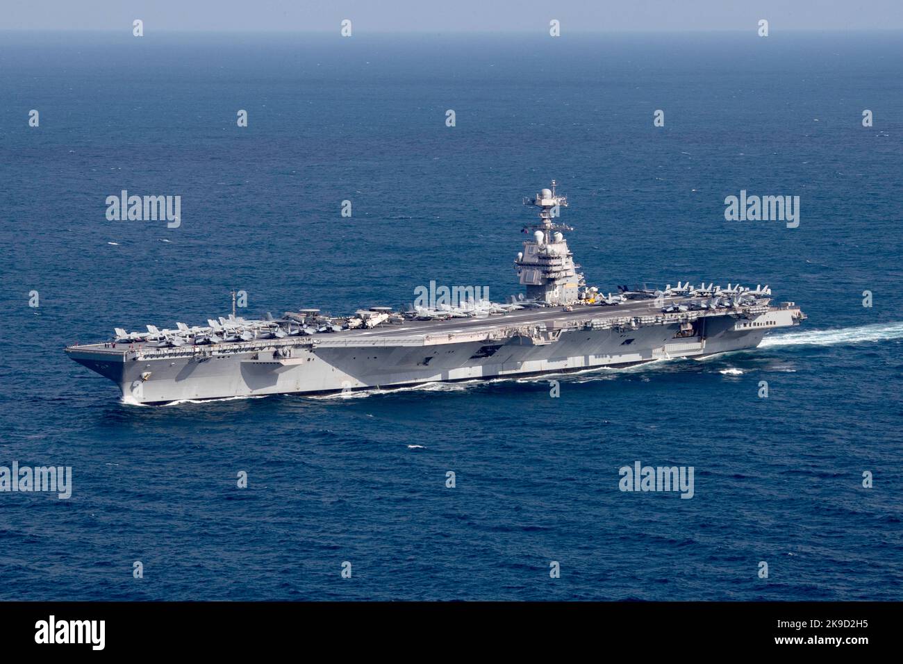 Ford, la prima portaerei della categoria USS Gerald R. Ford (CVN 78) U.S. Navy Foto Stock