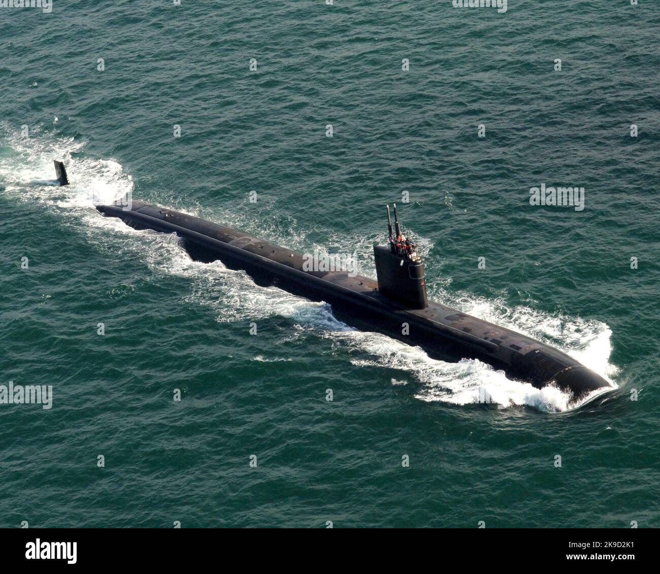 Il sottomarino ad attacco rapido di classe Los Angeles USS Asheville (SSN 758), U.S. Navy Foto Stock
