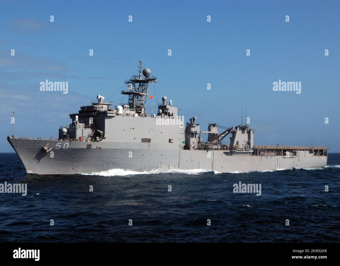 Nave di sbarco USS carter Hall (LSD 50) U.S. Navy Foto Stock