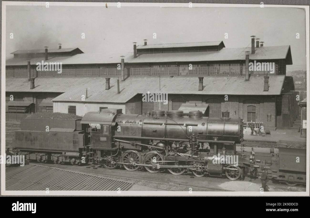 Ungerska Statsbanorna, Ferrovie statali ungheresi, MÁV MED Axelföljd 4-8-0. Foto Stock