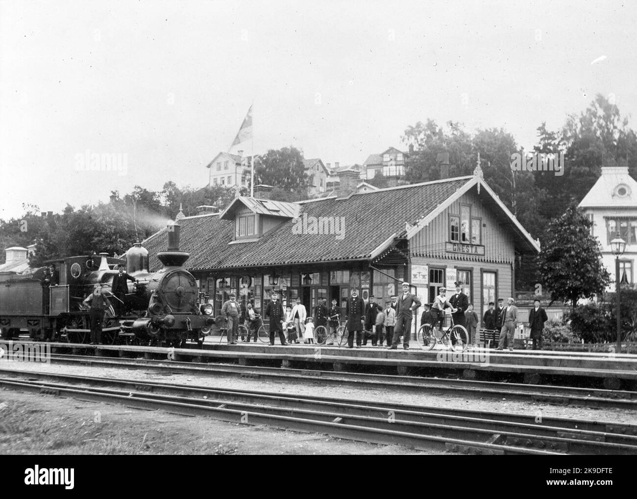 Stazione di Gnesta. Foto Stock