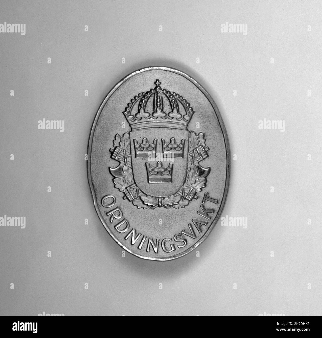 Emblemi uniformi per la protezione della sicurezza. Foto Stock