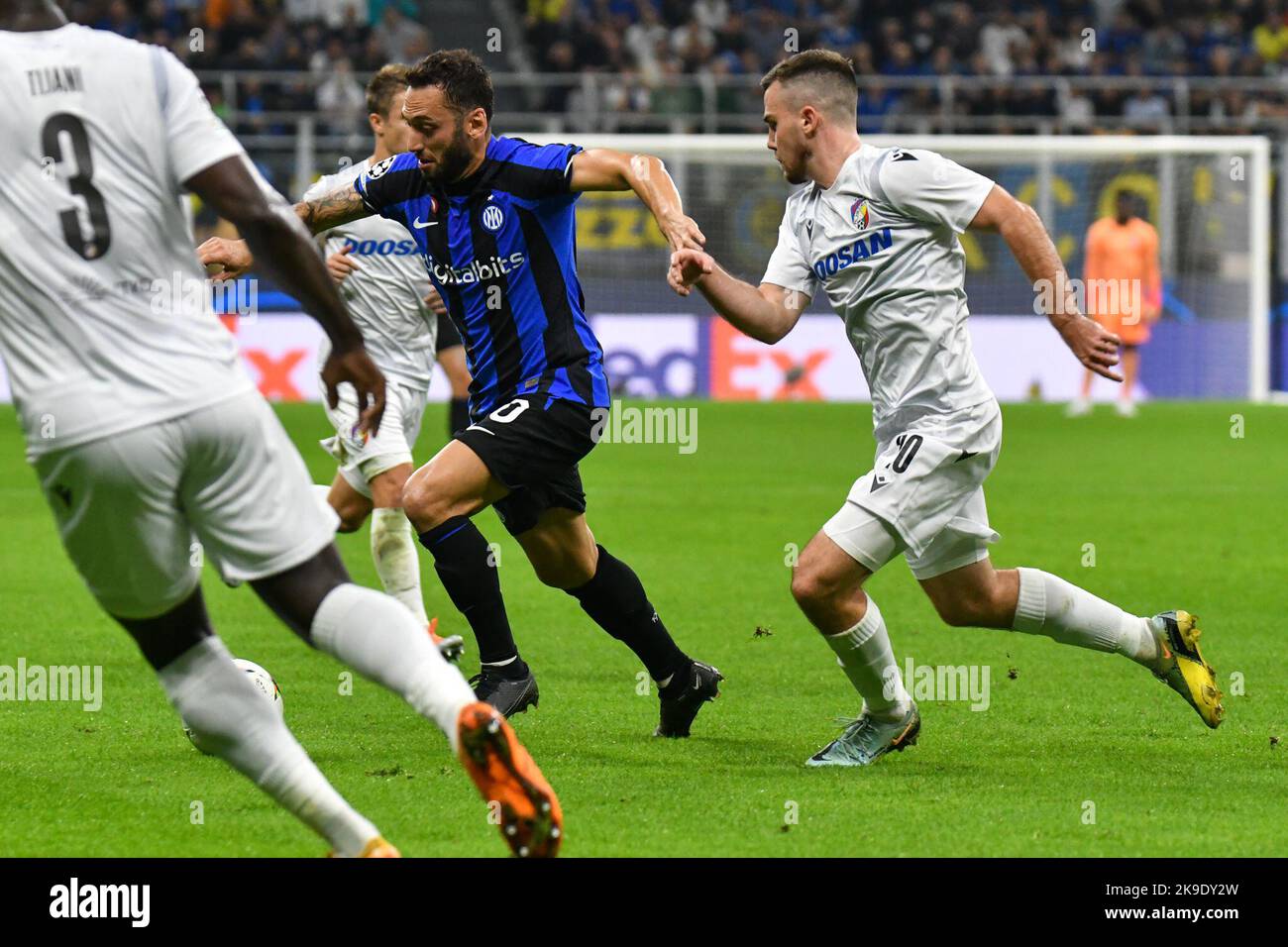 Milano, Italia. 26th Ott 2022. UEFA Champions League Gruppo A - Inter vs Viktoria Plzen allo stadio di San Siro. (Credit Image: © Andrea Amato/Pacific Press via ZUMA Press Wire) Foto Stock