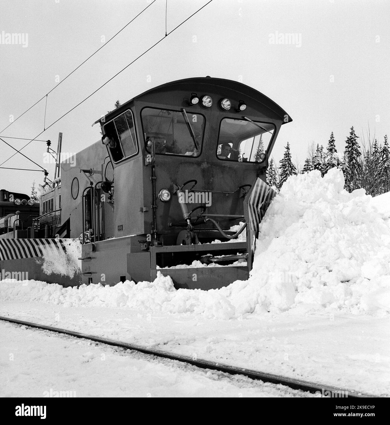 Snöplogslok SJ Qcv 985 Foto Stock