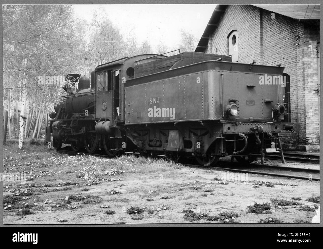 Ferrovia Stoccolma-Nynäs, SNJ Lok 9. Foto Stock