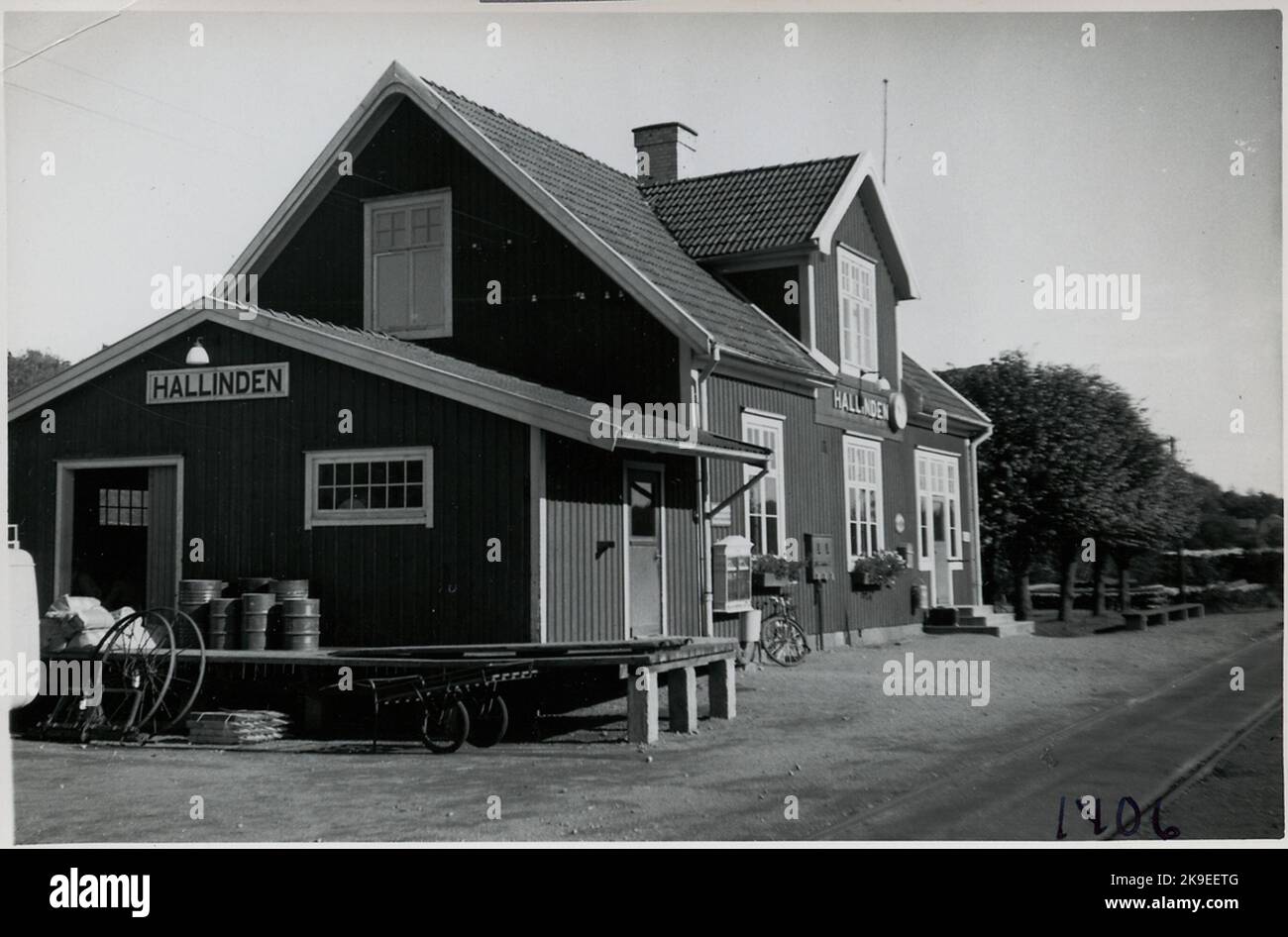 Stazione Hallinden. Foto Stock