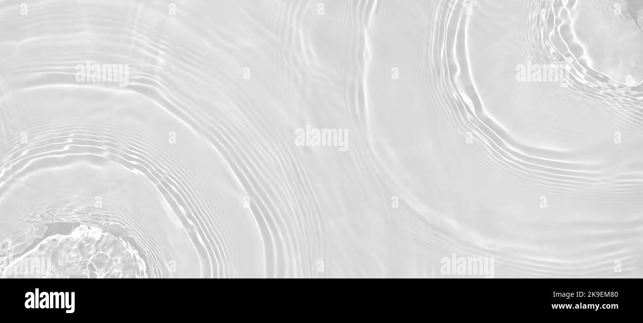 banner sfondo trasparente beige chiaro acqua onda superficie texture Foto Stock
