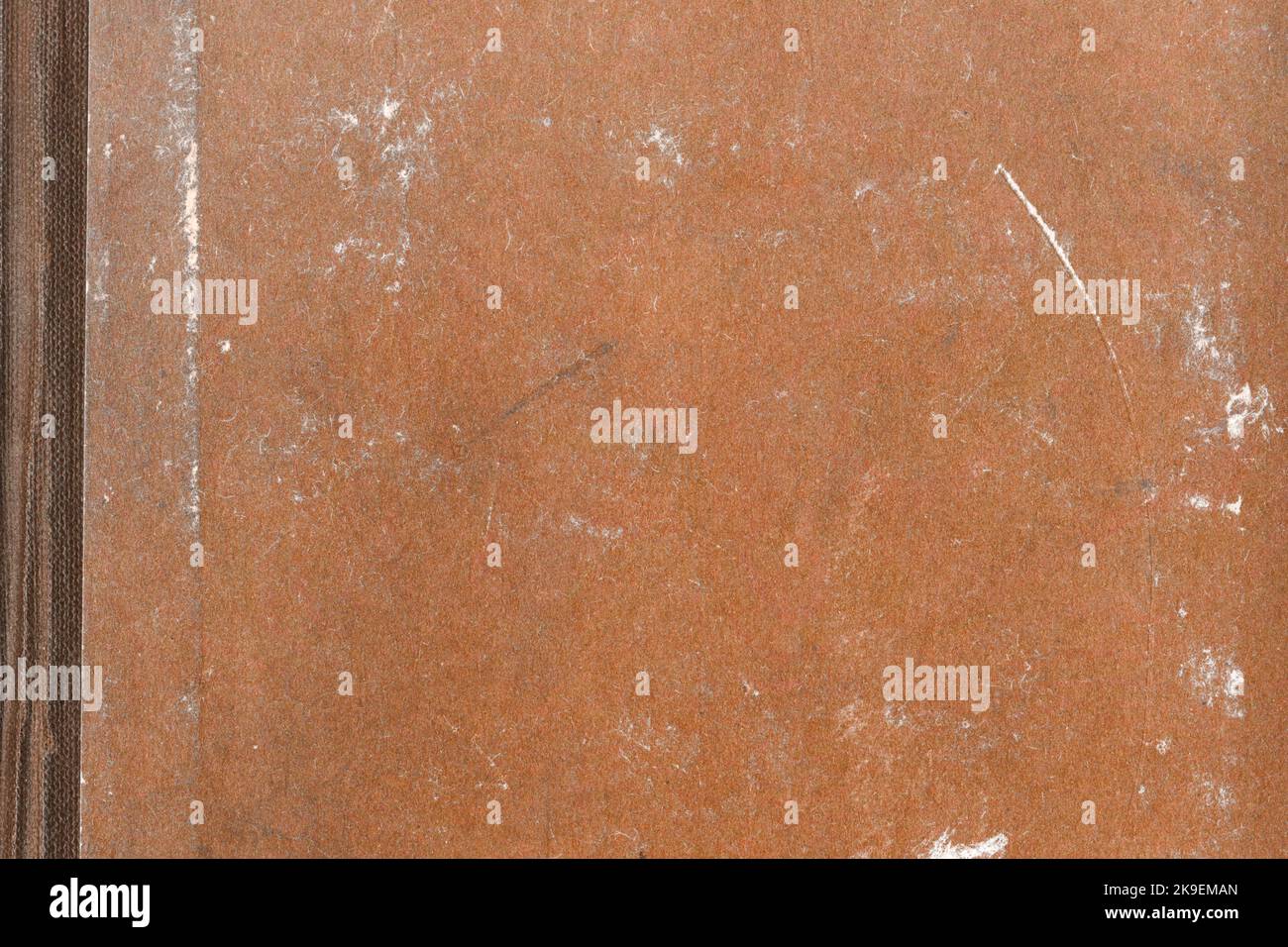 grunge vintage arancione scuro trama carta dettagliata Foto Stock