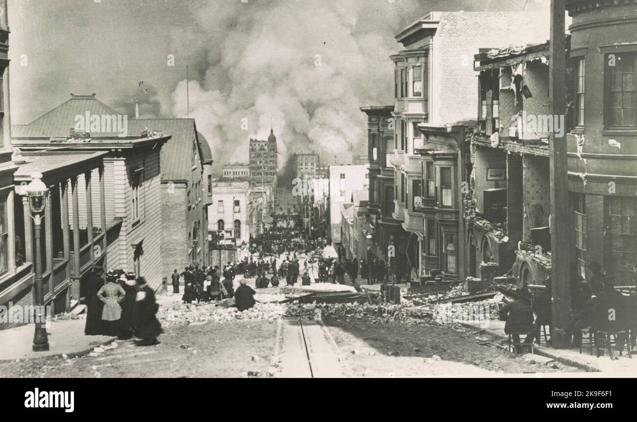 Arnold Gennè - terremoto di San Francisco - 1906 Foto Stock
