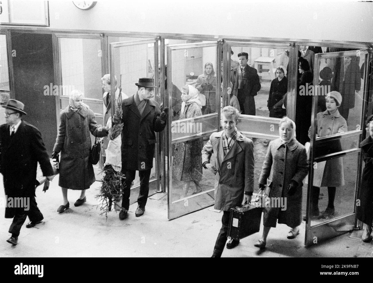 Stazione centrale di Stoccolma. Viaggiando in metropolitana Foto Stock