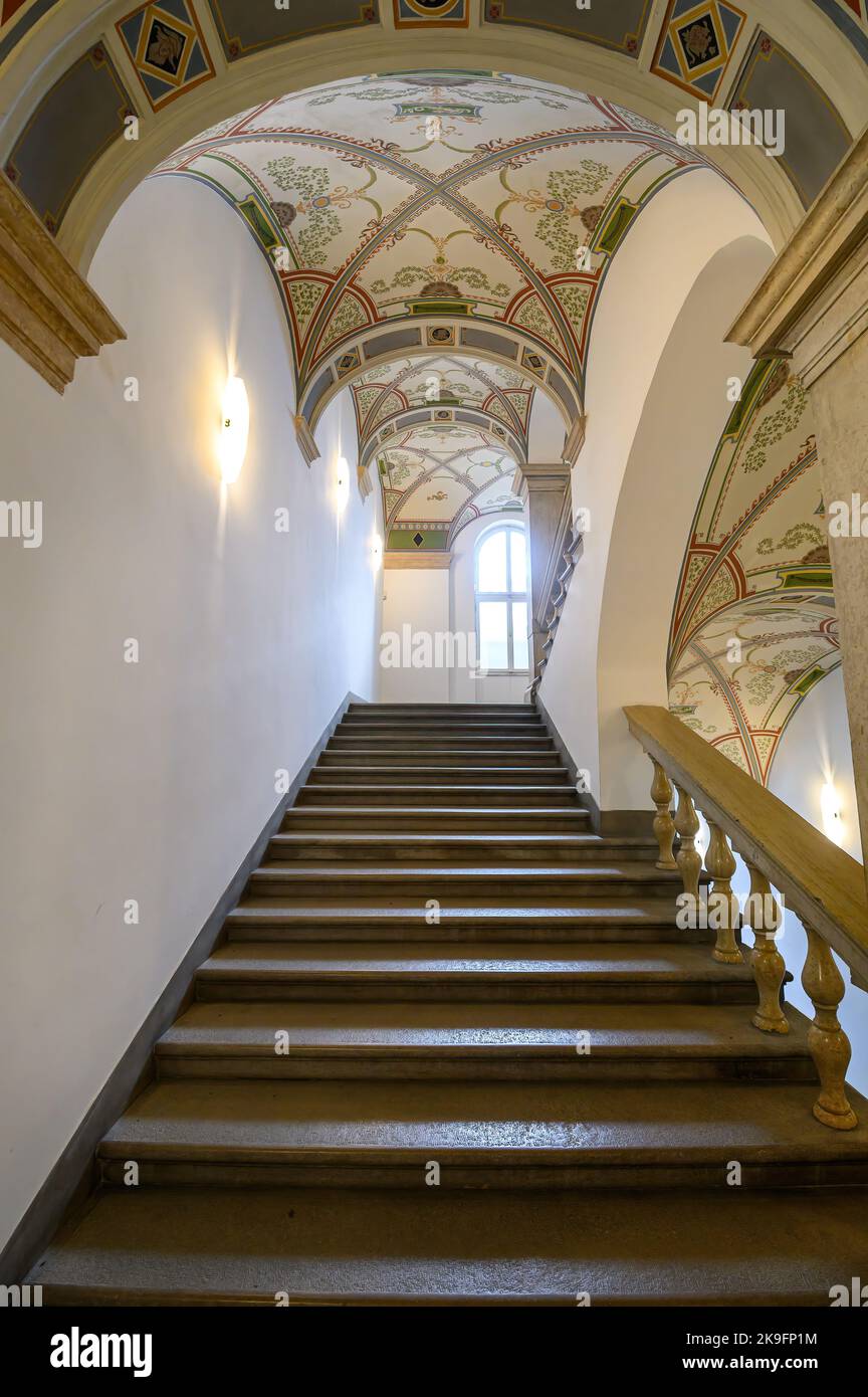 Budapest, Ungheria. Interno del Museo di Belle Arti Foto Stock