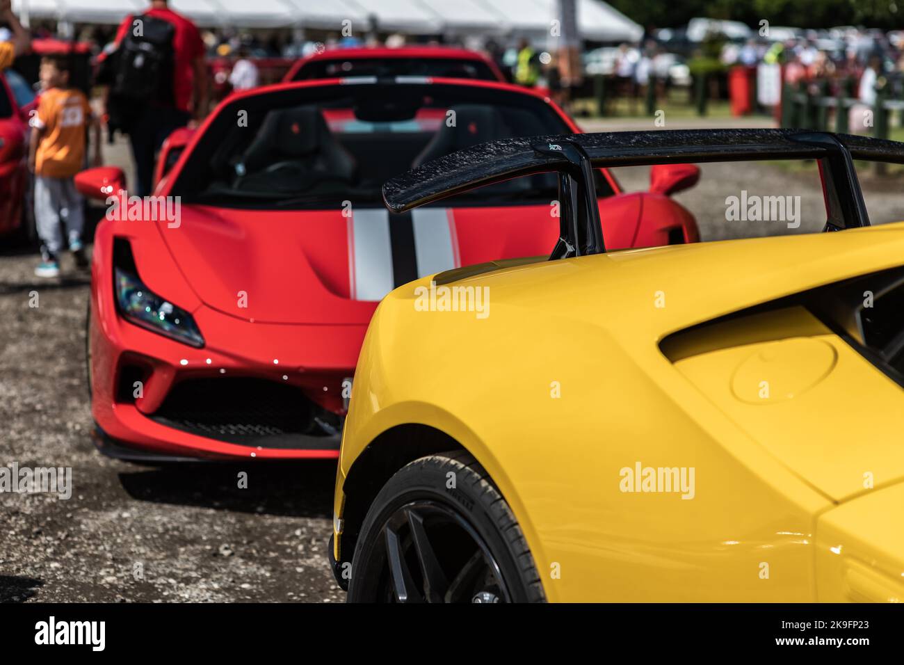 Tarporley, Cheshire, Inghilterra, 31 luglio 2022. Oulton Park Golden Cup, illustrazione dello stile di vita e della cultura automobilistica. Foto Stock
