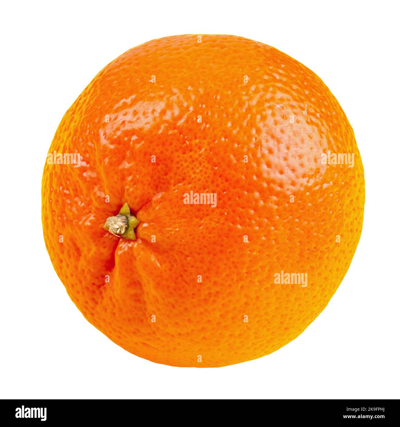 Mandarino, agrumi mandarino isolato su fondo bianco. Il file contiene il percorso di ritaglio. Foto Stock