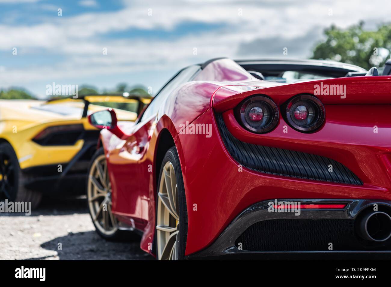 Tarporley, Cheshire, Inghilterra, 31 luglio 2022. Oulton Park Golden Cup, illustrazione dello stile di vita e della cultura automobilistica. Foto Stock