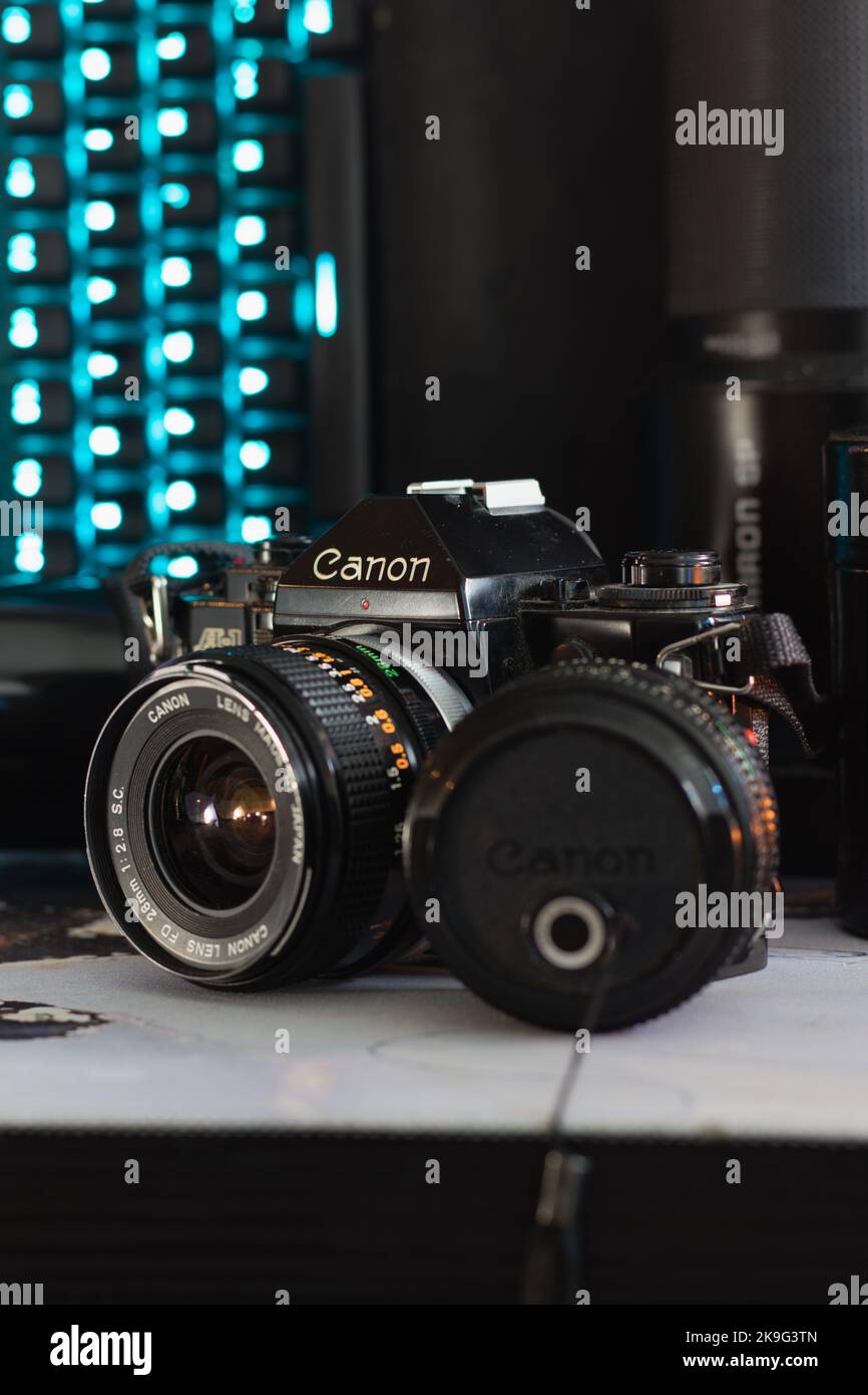 Una foto di prodotto della Canon A-1. Foto Stock