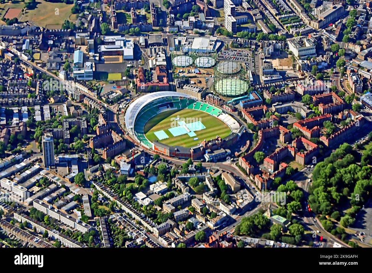 The Oval Cricket Ground, Kennington, Londra, Regno Unito Foto Stock