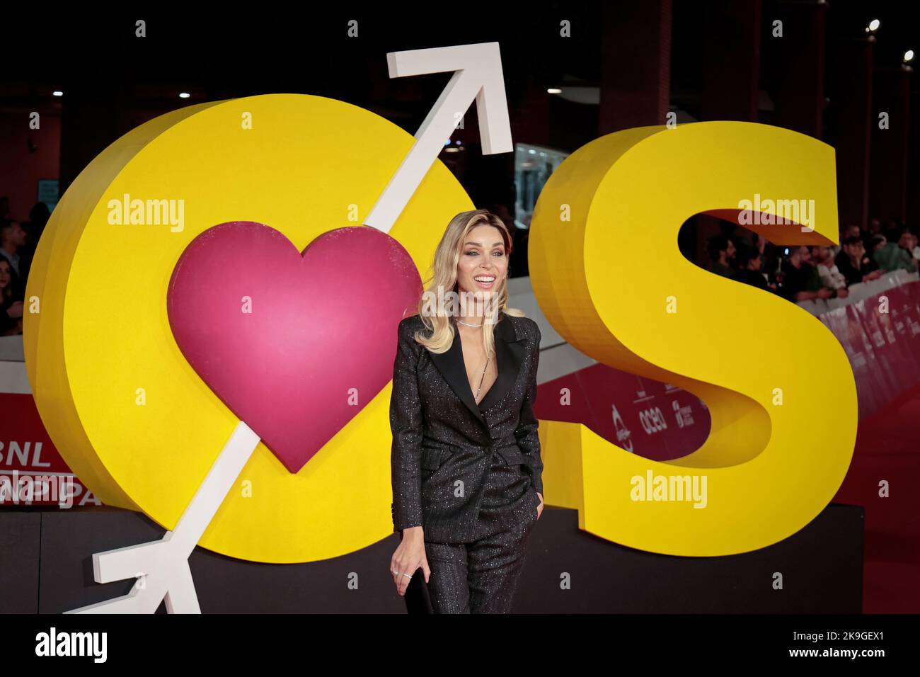 Roma, RM, Italia. 22nd Ott 2022. L'attrice italiana Vittoria Schisano partecipa al tappeto rosso del film ''Bros'' all'Auditorium Parco della Musica del 17th. (Credit Image: © Gennaro Leonardi/Pacific Press via ZUMA Press Wire) Foto Stock